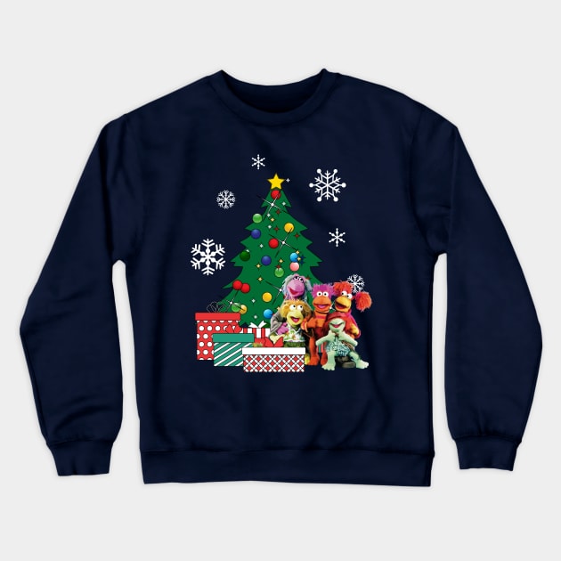 Fraggle Rock Around The Christmas Tree Crewneck Sweatshirt by Nova5